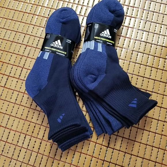 Adidas men's performance socks navy blue 8 pairs total - Picture 2 of 4